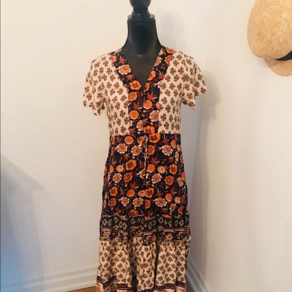 Floral BOHO Maxi Dress - Picture 2 of 9